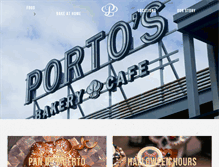 Tablet Screenshot of portosbakery.com